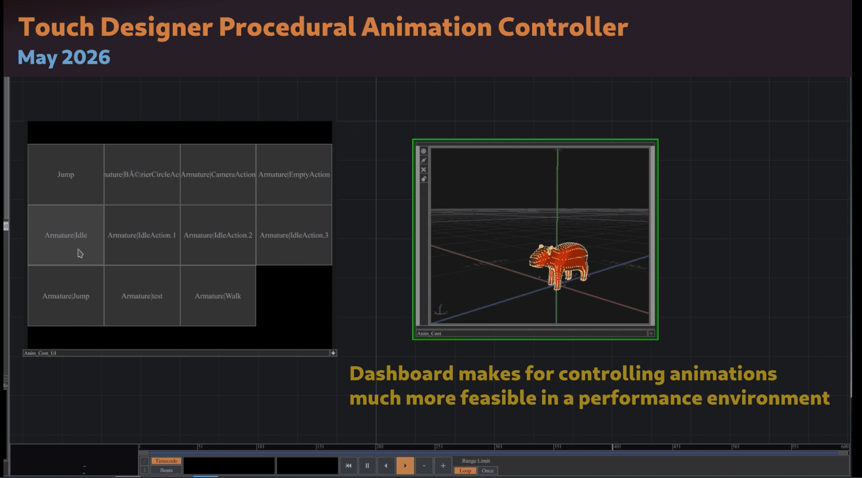 Touch Designer Animation Contoller